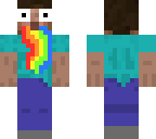 rainbow vomiting steve