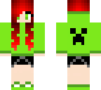 red haired green creeper