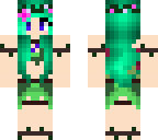 teal haired elfen girl
