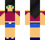 black-haired girl-without a ponytail