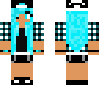 blue haired chic