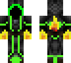 green mage with fire hands