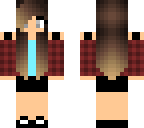 half herobrine girl
