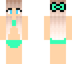 mint bikini girl