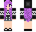 my purple haired skin