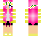 pretty pink-haired girl with flower crown
