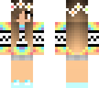 rainbow tie die girl
