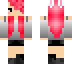red haired bunny girl