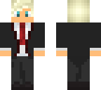 white haired boy tux