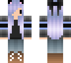 winter cat girl