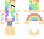 adorable rainbow girl