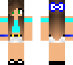 blue cropped summer girl