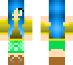 blue haired girl