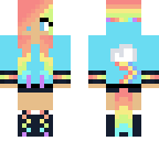 cute rainbow dash girl human