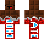dark red wrapped derpy milk chocolate bar man