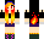 fire neko assassin girl