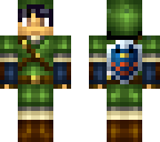 link with black hair