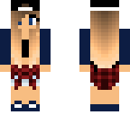 navy blue tomboy girl with black top