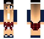 navy blue tomboy with white top