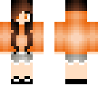 orange splash girl hoodie