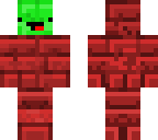 red nether brick w neon face