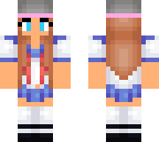 school girl with cap