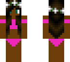 african american girl in bathing suit
