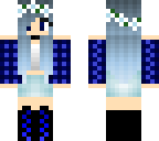 blue flannel girl
