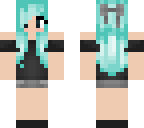 blue haired girl
