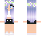 cute purple haired girl