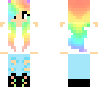 cute rainbow girl