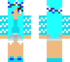 cute teal hair girl
