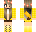 flannel pikachu girl with flower crown