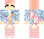 peach girl with jacket