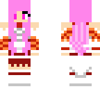 pielong with pink hair and bikini