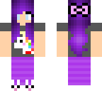purple haired pajama girl