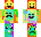 rainbow paint face