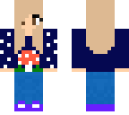 tomboy girl with minecraft shirt