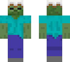 zombie with a cake on its head