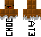 backwards plain minecraft choclate bar man