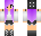black and white pastel girl