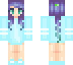 blue haired girl