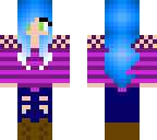 blue haired girl