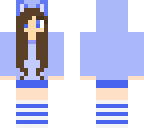 blue kitty girl