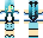 blue teen bow girl