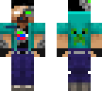 damaged cyborg herobrine