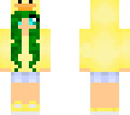 duck girl with green hair