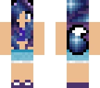 galaxy wolf girl in bikini