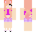 kawaii cat girl pajama skin