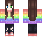 me with a rainbow sweater